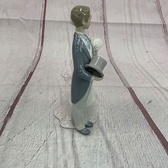 Lladro Porcelain no. 4808 Wedding Bride and Groom Figurine Sculpture - Picture 4 of 12